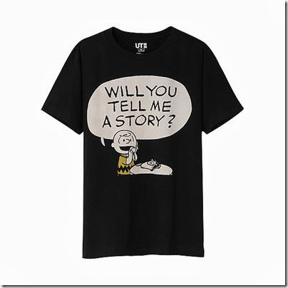 UNIQLO Man Peanuts Graphic Short Sleeve T-shirt Black