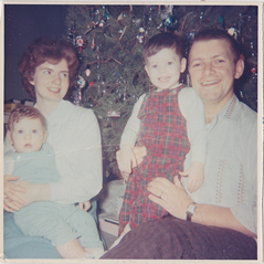 Christmas 1965 (Tom, Mom, Chuck, Dad) Front