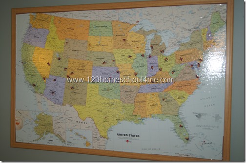 where we've been map - kids activity where we've been map - kids activity