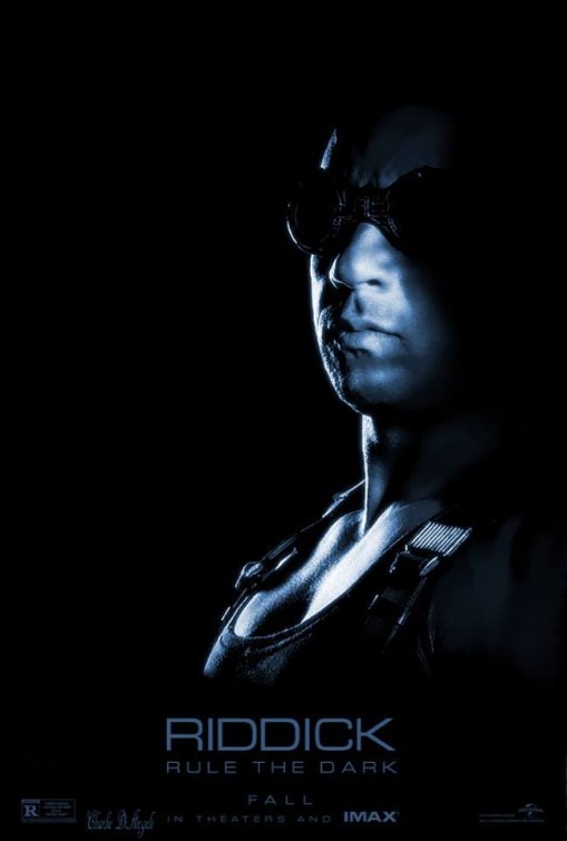 Teljes a sötétség a Riddick IMAX poszterén