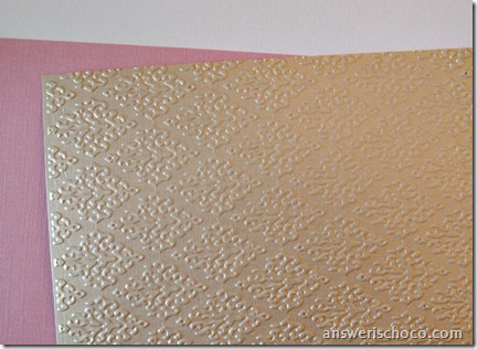 Gold Embossed Panel