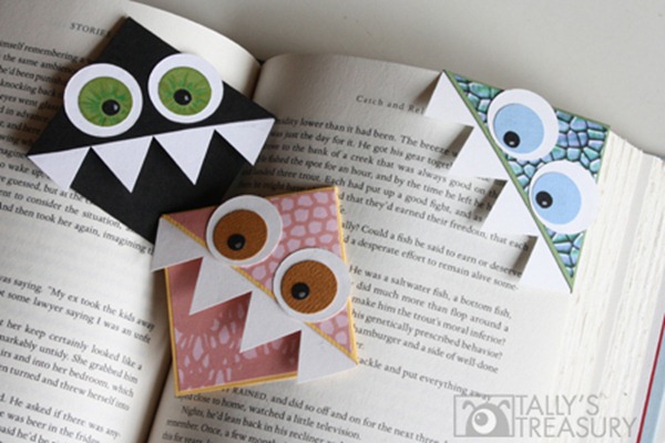 Tutorial Monster Corner Bookmark Monster Corner Bookmark
