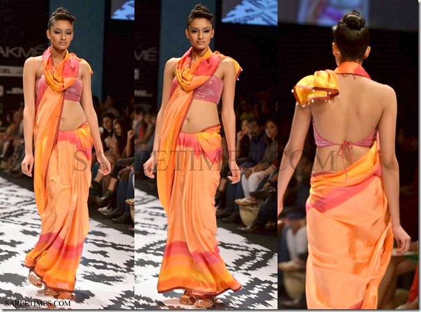 Anita_Dongre_Orange_Saree
