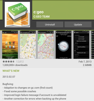 cgeo20130207.png c:geo version 2013.02.07