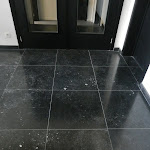 Interior paving in Dark honed