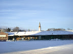 Winter view to old depot Winter view to old depot