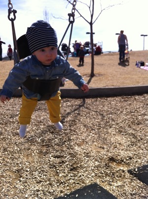 Sloanbook Ryder S 1st Time Swinging Park Play Date