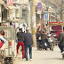 Street scene in the Hutongs near the Drum Tower, Beijing.