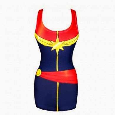 Captain Marvel Tank Top from We Love Fine Captain Marvel Tank Top from We Love Fine