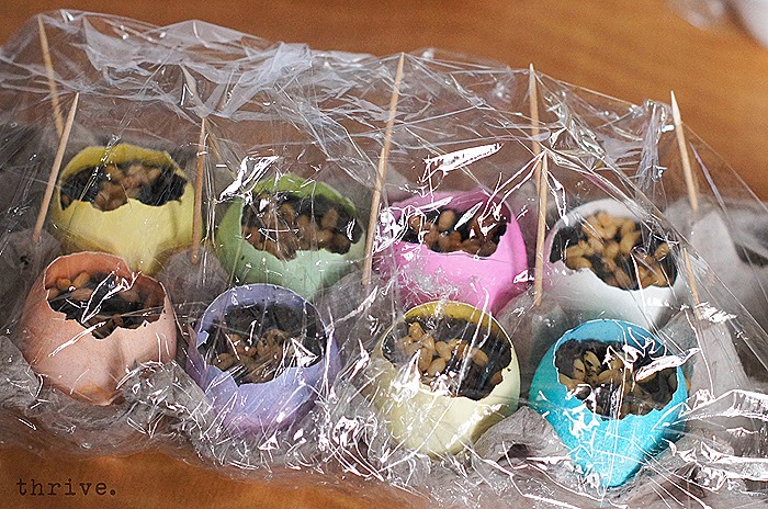 Easter Egg Wheat Grass Centerpiece from THRIVE