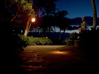 Pathway at night, Hilton Waikoloa Village