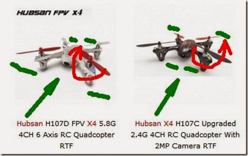 Hubsa X4 Rotor