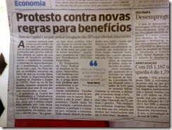 Protesto contra novas regras para benefícios - www.rsnoticias.net