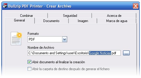 BullZip PDF Printer: Excelente creador de documentos PDF bajo el modo de  impresora virtual - Nestavista