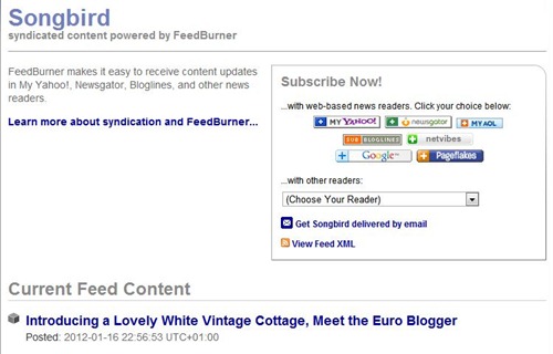 RSS Subscribe Form