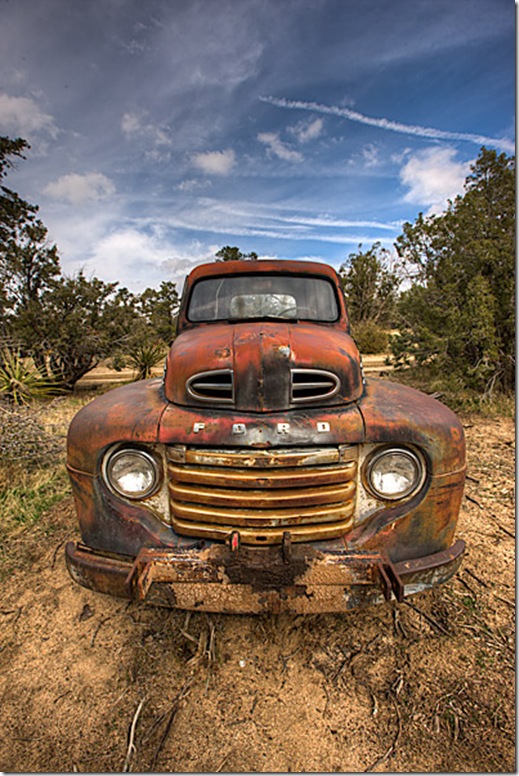 Old 1949 Ford Truck at Pinyon Pines, California, USA