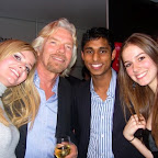 Ankur Jain with Richard Branson at Virgin Charter Launch Party