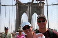 Kellie and Jason on the Brooklyn Bridge