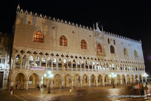 The Doge's Palace at night