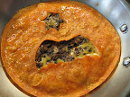Bean and quesadilla right out of the skillet.