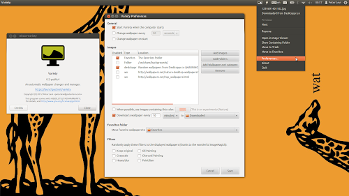 Variety su Ubuntu 12.04