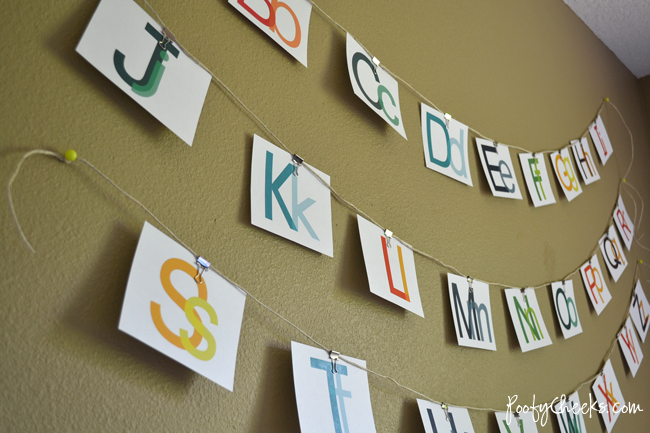 Alphabet Wall Decor by Poofy Cheeks