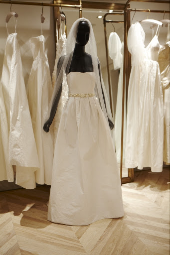 One of the mannequins dressed in one of 35 bridal designs. One of the mannequins dressed in one of 35 bridal designs.