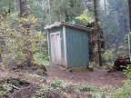 There are two outhouses for campers.
