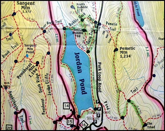 00 - Map - Hiking the Bubbles and Jordan Pond