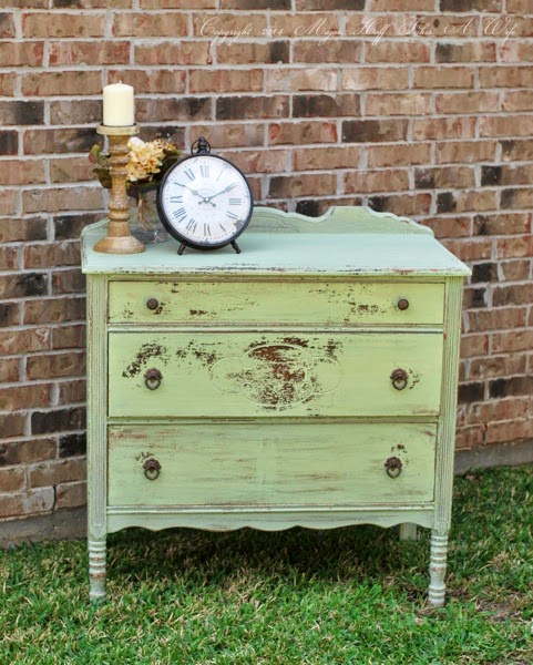 Antique Dresser Painted with Miss Mustard Seed Milk Paint\ Antique Dresser Painted with Miss Mustard Seed Milk Paint
