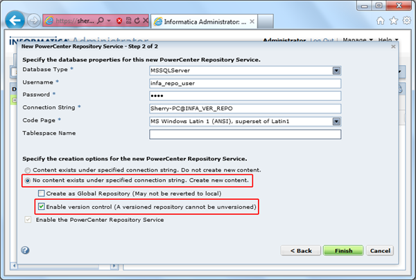 Informatica Version Control Team-Based Development Option
