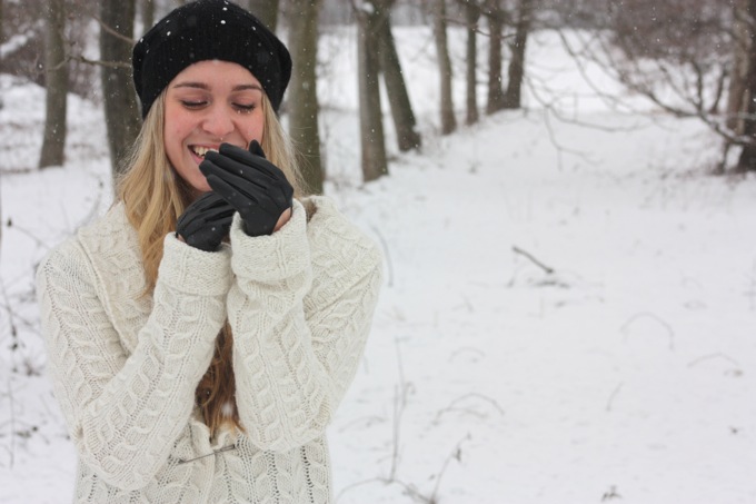 snowing