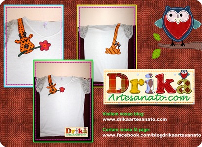 Girafa em patch aplique