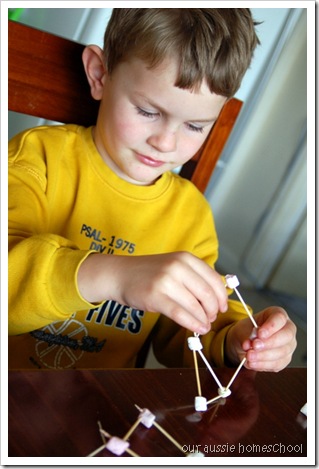 Marshmallow Pyramids ~ Our Aussie Homeschool Marshmallow Pyramids ~ Our Aussie Homeschool