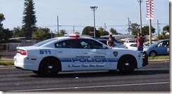 Officer Charles Kondek funeral procession along highway 19, Tarpon Springs Holiday area
