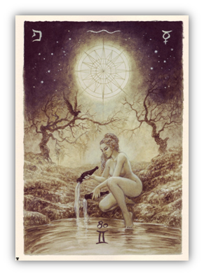 La Estrella. Tarot labyrinth La Estrella. Tarot labyrinth