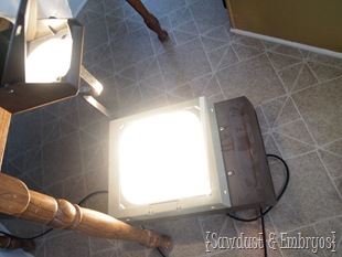 Use an overhead projector to paint designs on furniture! {Sawdust and Embryos}