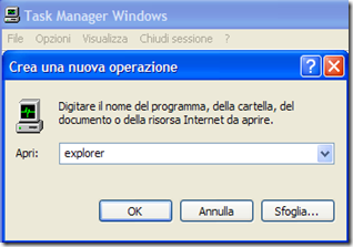 Task Manager Windows - Nuova operazione