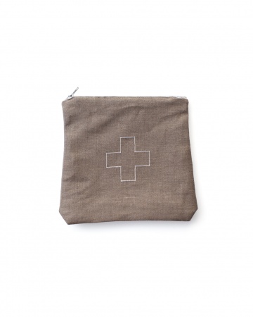 Modern Lola's First Aid Linen Pouch holds all manner of bandages while looking way stylish.
