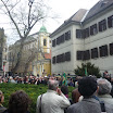 Tormay Cécile szobrának avatása a Szent Rókus Kórház előtti parkban.JPG