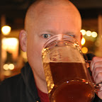 Matt drinking his large beer. At the restaurant on the Markt where we ate Fri nite DSC_0781.jpg