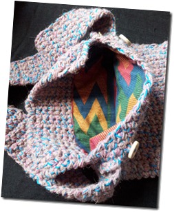 Lumpy Bumpy Boxy Bag - Lining Detail