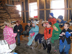 Audrey tells her class how we make syrup.