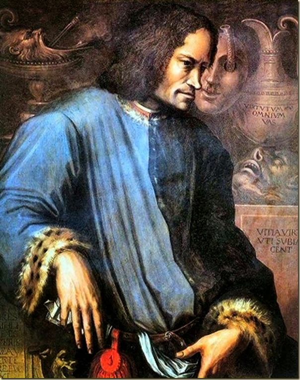 Vasari, Portrait posthume de Laurent de Médicis Vasari, Portrait posthume de Laurent de Médicis