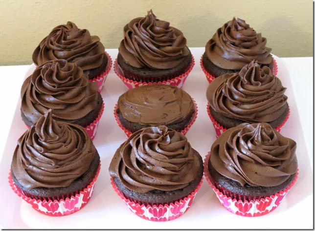 Best Homemade Chocolate Fudge Cupcakes and Chocolate Fudge Frosting 1-29-14