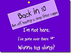 I'm not here I've gone over there - Guest Star Monday