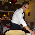 pasta with parmigiano-reggiano cheese made in front of our eyes in Haarlem, Netherlands 