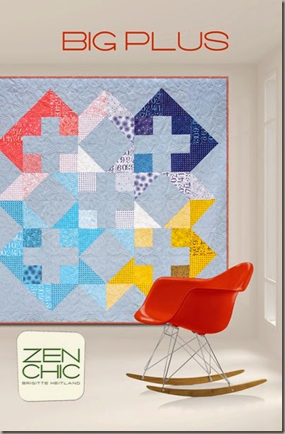 Big Plus modern quilt pattern Zen Chic