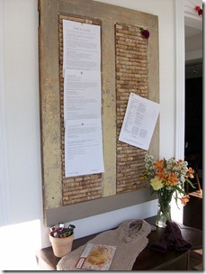 cork bulletin board