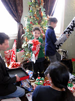 Eidan on Christmas morning